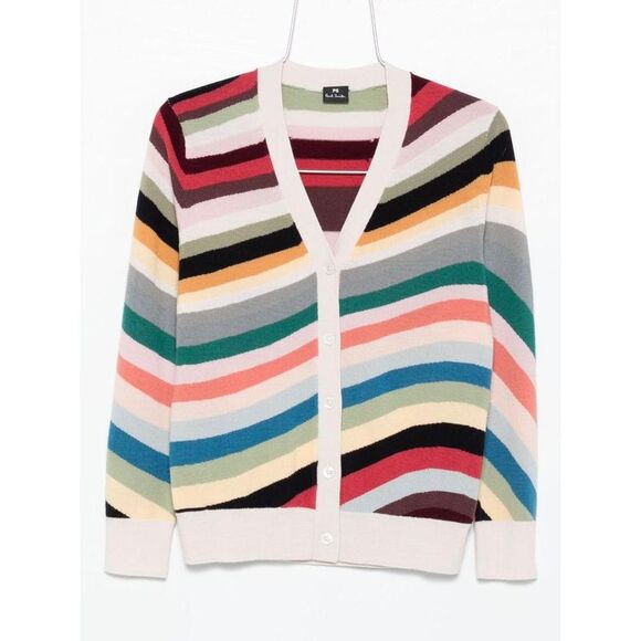 PS PAUL SMITH Women's V-Neck Button-Front Cardigan Women MULTICOLOUR Sweaters &